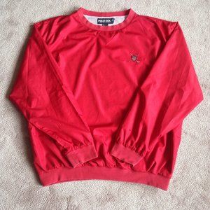 Vintage Red Polo Ralph Lauren Men's Golf Windbreak